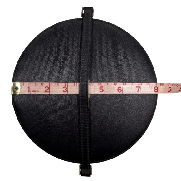 DIOR | Parfums VTG Black Round Travel Makeup Vanity Jewelry Box Case Vacation - Picture 13 of 16